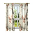 thumbnail image 7 of Yayeee Window Curtains Set of 2 for Living Room Light Filtering 63"x52", Light Red Flowers, 7 of 7