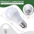 thumbnail image 3 of EIMELI 2 Pack LED Garage Door Opener Bulbs  4000K  White  Compatible with All Garage Door Opener Brands Such as Genie  Chamberlain  Craftsman and LiftMaster Operators, 3 of 7