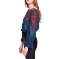 thumbnail image 3 of Free People Womens Everything I Know Peasant Blouse, Blue, Small, 3 of 3