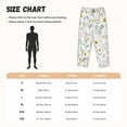 thumbnail image 3 of Gukieu flower and leaf Print Women's Home Trousers, with Pockets and Drawstring Pajamas, Home Pajamas, Sleepwear-Large, 3 of 6