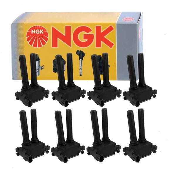 8 pc NGK Ignition Coils compatible with Ram 3500 5.7L 6.4L V8 2011-2019