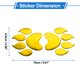 thumbnail image 3 of 1 Pc Calcomanía de Parachoques Patrón Garra de Oso Impermeable de Goma Suave Tono Dorado para Motocicleta Ventanas Laptops Maletas Sticker para Bloquear Rasguños 15x6.5cm, 3 of 6
