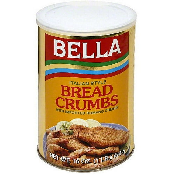 Bella Italian Style Bread Crumbs, 16 0z (Pack of 12)