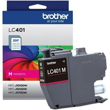 Brother LC401MS Original Standard Yield Inkjet Ink Cartridge - Single Pack - Magenta - 1 Pack - 200 Pages | Bundle of 10 Each