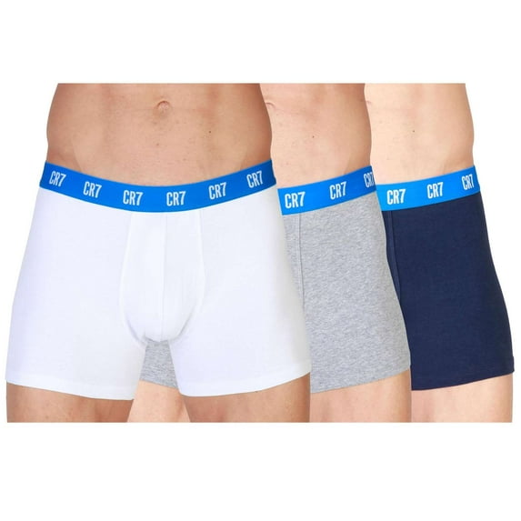 NEW Cristiano Ronaldo CR7 Men's Underwear 3-Pack Trunk Cotton Stretch Boxers