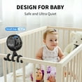 thumbnail image 4 of Battery Operated Stroller Fan with 3 Speeds, Rotatable and Portable for Car , Crib, Bike and Treadmill - Black, 4 of 6