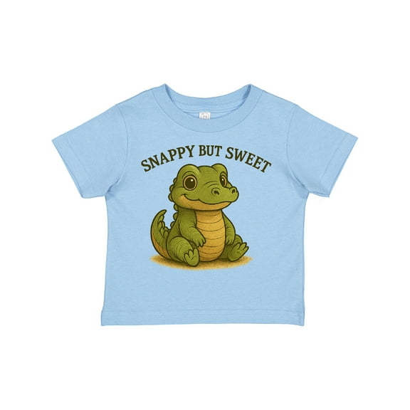Inktastic Snappy but Sweet Cute Alligator Boys or Girls Toddler T-Shirt