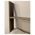 thumbnail image 6 of Exlonjet Blanket Ladder 5 Foot Fully Assembled | 60 Inch Rustic Reclaimed Wood for Blankets, Quilts, Towels, Throws, Decorative Items Farmhouse Wall Leaning Weathered Gray, 6 of 8
