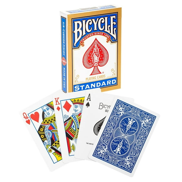 Bicycle Standard Rider Back Playing Cards Red & Blue Pack Of 1 - For Adult With The Iconic Rider Back Design | Paper Playing Cards