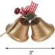 thumbnail image 2 of campanas navideñas rojas, adornos colgantes de metal para árbol de Navidad, decoración navideña., 2 of 4