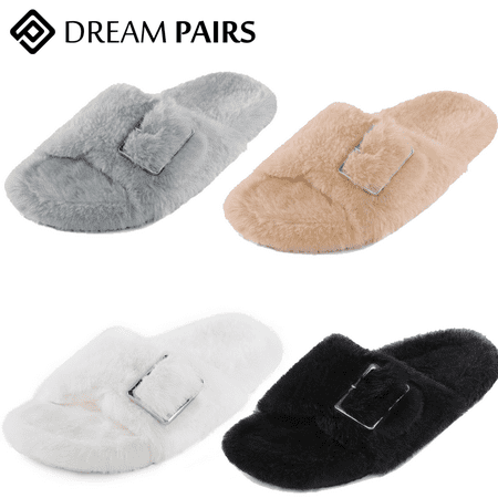 

Dream Pairs Women Slip On House Slippers Open Toe Comfort Arch Support Slippers