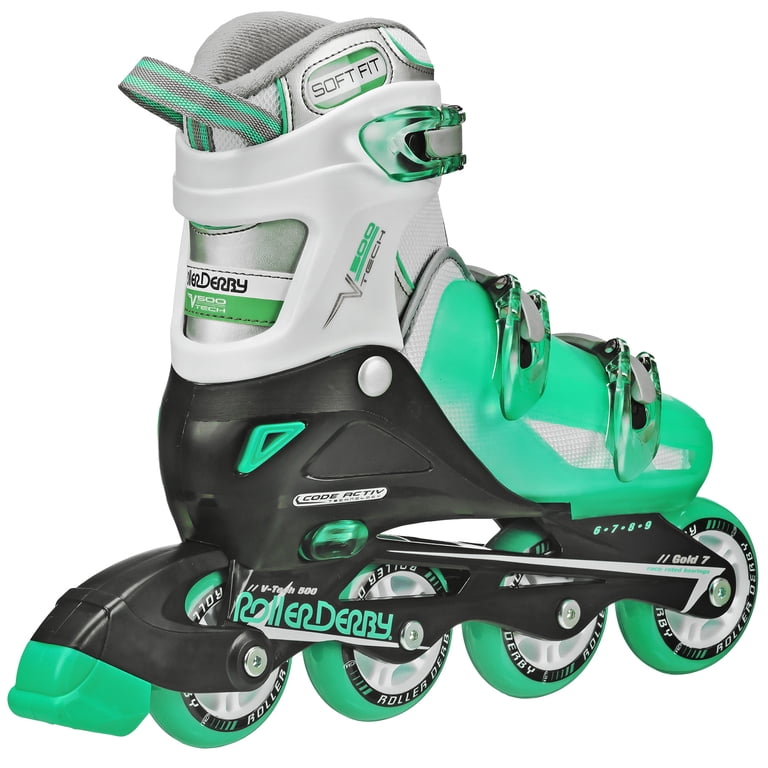Roller Derby Uomo V-Tech 500 – Pattini Regolabili Per Bambini Con Ruote 76mm E Cuscinetti Gold 7 - 5