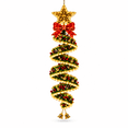 thumbnail image 3 of Diceymbol Christmas Magic Spiral Hanging LED Light Collection, Warm LED Glow Vertical Holiday Decor for Porch Doorway Window Covered Patio, Stars 9.84 in, 3 of 10