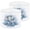 Color 4, variant on Linen Drum Lamp Shades Sleepy Elephant Under Moon Stars Soft Blue Watercolor Style 13" x 13" x 10" Lampshade for Table Lamps Floor Lamps Lamp Shade Replacement Easy Assembly Required