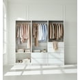 thumbnail image 4 of Prosper White Freestanding Walk in Wood Closet System, 4 of 14