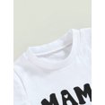 thumbnail image 5 of TSEXIEFOOFU Infant Boys Summer Clothes Outfits Letter Print Crew Neck Short Sleeve T-Shirts and Solid Color Shorts 2Pcs Suit, 5 of 9