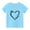 Blue, variant on YYYTop Shirts for Teen Girls Kids White T Shirt Toddler Kids Boys Girls Fashion Cute Solid Color Comfort Cotton T-Shirt Round Neck Valentine's Day Heart Print Short Sleeve Top Shirts for Girls On Clea