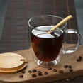thumbnail image 2 of Tasse à Café Doublement Isolée en Verre Borosilicate avec Couvercles 2 Pcs, 2 of 12