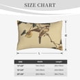thumbnail image 6 of EasygdpVintage Bird Polyester Fiber Double-Sided Pillowcase,Super Soft,Comfortable And Luxurious Pillowcase,Not Easy To Break Or Deform- 14"X20", 6 of 9