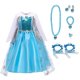 thumbnail image 1 of Vestido de princesa reina de la nieve para niñas, disfraz de Halloween para niños, disfraz de Carnaval, vestido azul de lujo zhangmengya unisex, 1 of 2