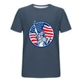 thumbnail image 5 of UVEASISHA Big and Tall Independence Day Tshirts for Men Short Sleeve American Flag Graphic Tee Fashion Hipster Tee Tops Navy XXXXXL, 5 of 6