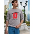 thumbnail image 2 of Vintage College Denver Sweatshirt Men - Men Sweatshirt, Sport Grey, 2XL, 2 of 4