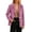 #465-Pink, variant on Warop Faux Suede Blazer for Women Open Front Lapel Long Sleeve Jacket Casual Office Wear Fall Suits with Pockets