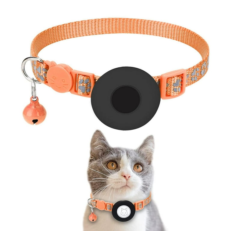 Orange reflective cat collar sale