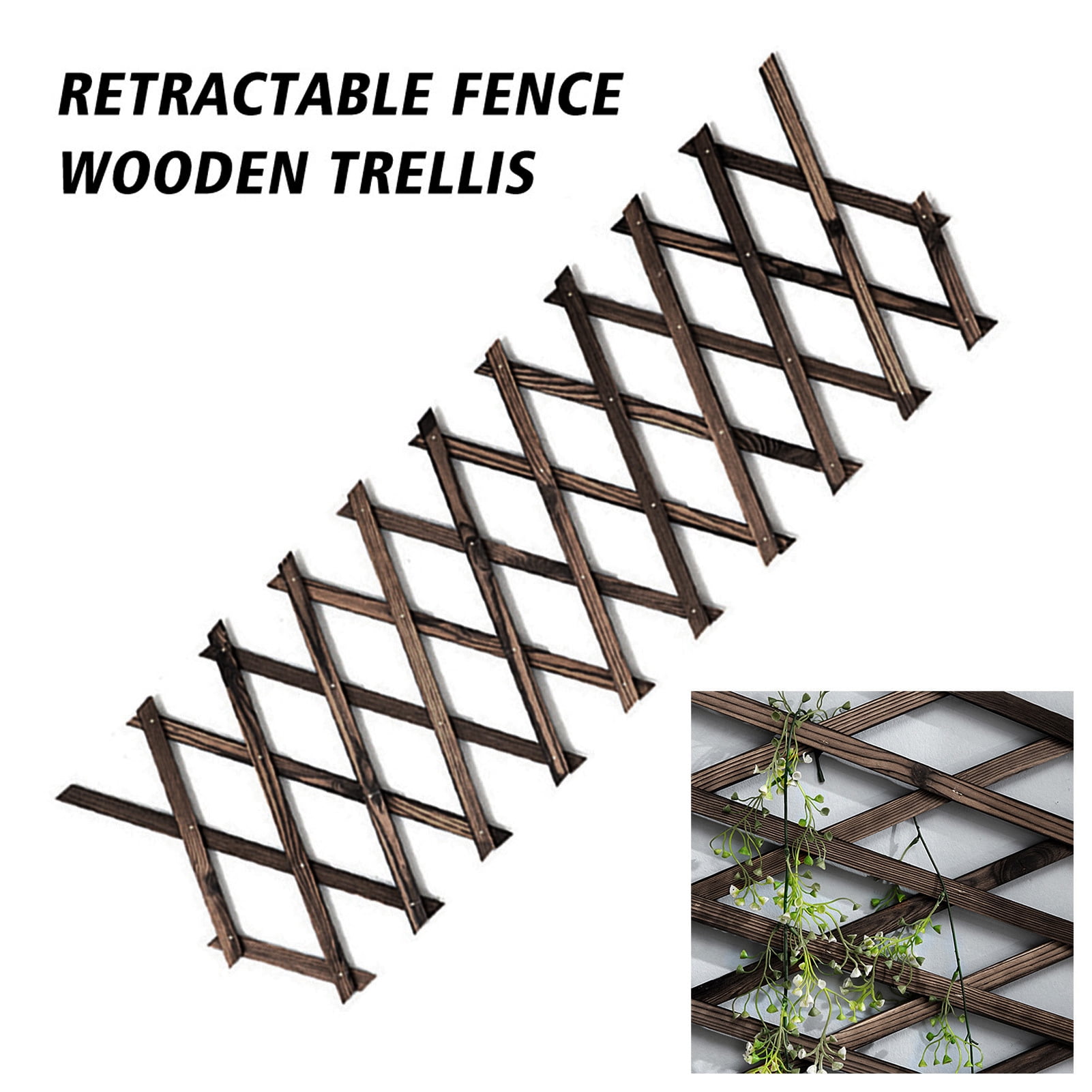 Ayyufe Trellis Fence Plant Support Willow Lattice Fence Panel for Climbing Plants Vine Ivy Rose Cucumbers Clematis, for Yard