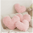 thumbnail image 2 of Pink Heart Pillow Decorative Throw Pillows, Heart Shaped Soft Fluffy Faux Fur Cute Pillows Cushions for Couch Chair Bed Bedroom Room Home Decor Aesthetic, 2 of 4