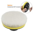 thumbnail image 5 of Uxcell 20packs Wool Buffing Pads 3 Inch Polishing Pad Polishing Buffing Pad Hook and Loop, 5 of 6