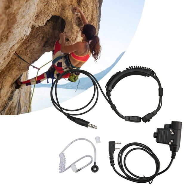Walkie Talkie auricular, Auriculares de Micrófono de Garganta U94 PTT ESTABLE LIGERO PARA BF F8HP PARA BF 888S PARA TK 2107