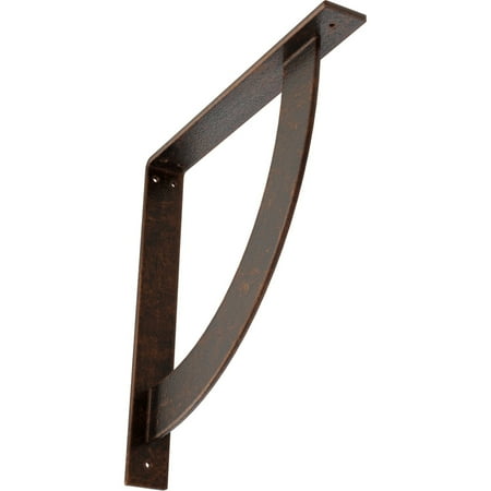 

Ekena Millwork 2 W x 16 D x 16 H Bulwark Steel Bracket Antiqued Copper