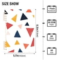 thumbnail image 2 of FORMRS 1-Subject Spiral Notebook 8" x 5" College Ruled 60 Refillable Sheet A5 Hard Cover, 2 Pack, Abstract Triangles, 2 of 7