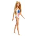 thumbnail image 1 of Barbie Doll, Blonde, in Swimsuit with US Flag Barbie -, 1 of 6