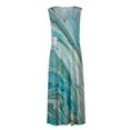 thumbnail image 4 of TSADFHJI Jupe Maxi Tricotée Mode Printemps et Été Imprimée Sans Manches Col en V Fermeture Éclair Latérale Style Robe S Violet, 4 of 5