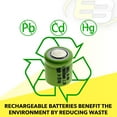 thumbnail image 7 of 10x 1/3AA  1.2V Flat top Rechargeable Battery for Solar Lights, Remotes,Telecoms, 7 of 7