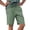 Green, variant on MuXiKeJi Clothes Men's Cargo Shorts Casual Drawstring Elastic Waist Athletic Workout Gym Jogger Shorts with 4 Pockets