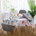 thumbnail image 6 of GZHJMY Bird Flowers Square Tablecloth, Waterproof Stain Wrinkle Resistant Washable Polyester Table Cover for Picnic Dinner Holiday Kitchen Party Decor, 60 x 60 in Home Decor, 6 of 7