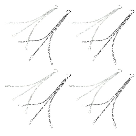 8 Sets Flower Pot Chain Basket Hanging Plant Hangers Plants