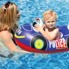 Inflatable Blue and Red Transportation Rider Police Car Swimming Pool Baby Float, 29.5-Inch