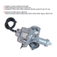 thumbnail image 3 of Carburador Italika Ft125 125z Dt125 Cg125 Kurazai Premium plata, 3 of 5