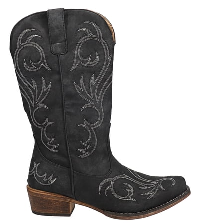 Roper Womens Riley Round Toe Cowboy Casual Mid Calf Boots