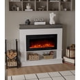thumbnail image 6 of Maxhonor 58.6 Inch Electric Fireplace with 3D Flame & Heater, Classic Wood Design & Remote Control, 6 of 8