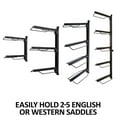 thumbnail image 2 of Easy-Up Mounted Saddle Racks | Storage Solution | Black | 2 Tier Saddle Rack, 2 of 4