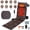 Brown, variant on PU Leather Electric Massage Mat Full Body Vibrating Massage Chair Pad Multifunctional with Heat Timer Shiatsu Neck Massager Anti-Slip Bottom for Recliner Sofa Bed Mother's Day Gifts