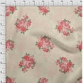 thumbnail image 4 of oneOone Cotton Poplin Twill Light Beige Fabric Florals Diy Clothing Quilting Fabric Print Fabric By Yard 56 Inch Wide, 4 of 4