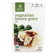 Simply Organic Vegetarian Brown Gravy Mix, Certified Organic, Vegetarian, Gluten-Free | 1 oz