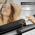 thumbnail image 2 of Mango Tile 24 Inch Linear Rectangle Shower Floor Drain Channel for Bathroom, Fast Drainage with Hair Strainer, CUPC Certified, Adjustable Leveling Feet with Removable Pattern Grate, Black, 2 of 7