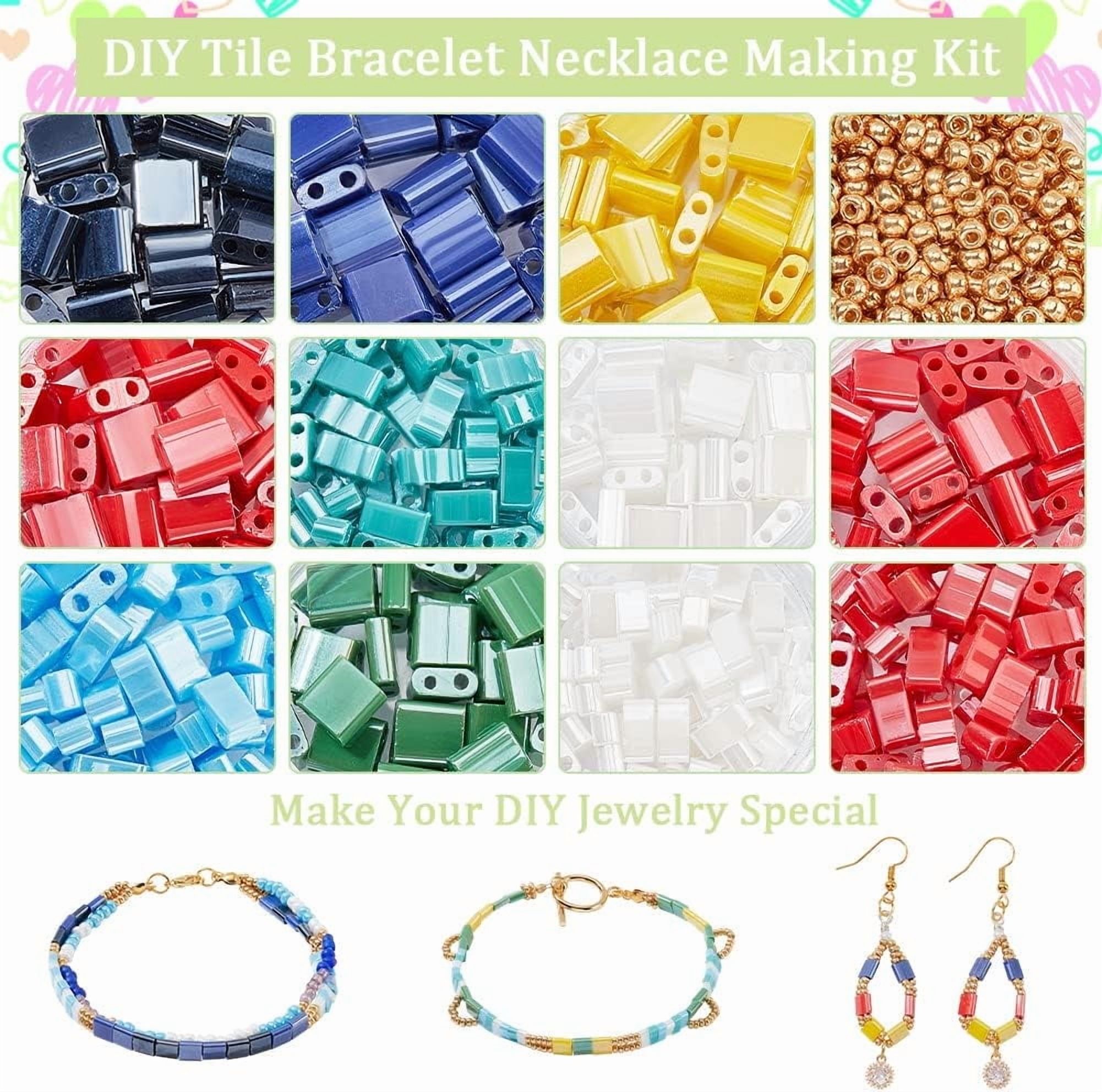 527 Pcs Beads Kit 9 Colors Glass Seed Beads Kit Including Elastic Thread Pliers Cutter and 5g Round Rocailles Beads for Jewelry Design Necklace Bracelet Earring Making colorful